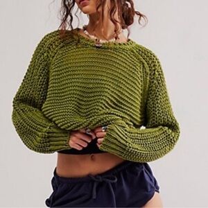 Free People We The Free Essential Linen Crew Sweater, S